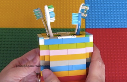Lego Toothbrush Holder -- lego building ideas