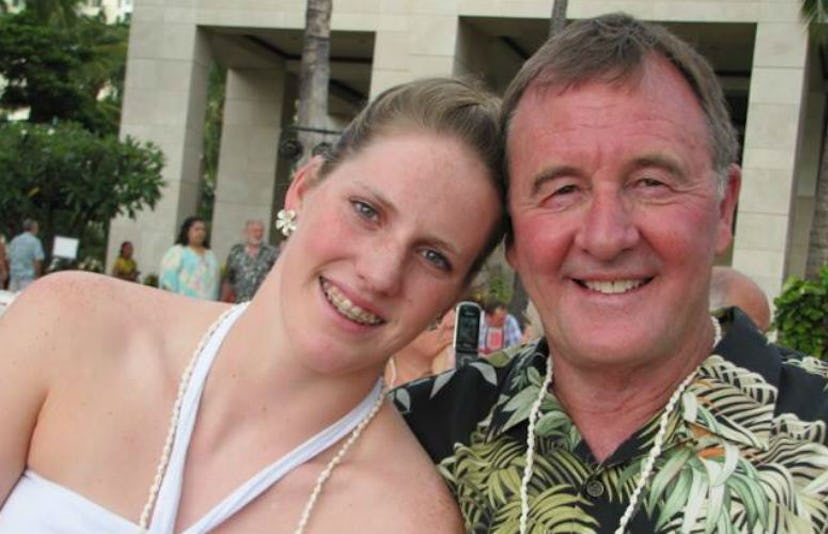 Missy Franklin and her father Dick