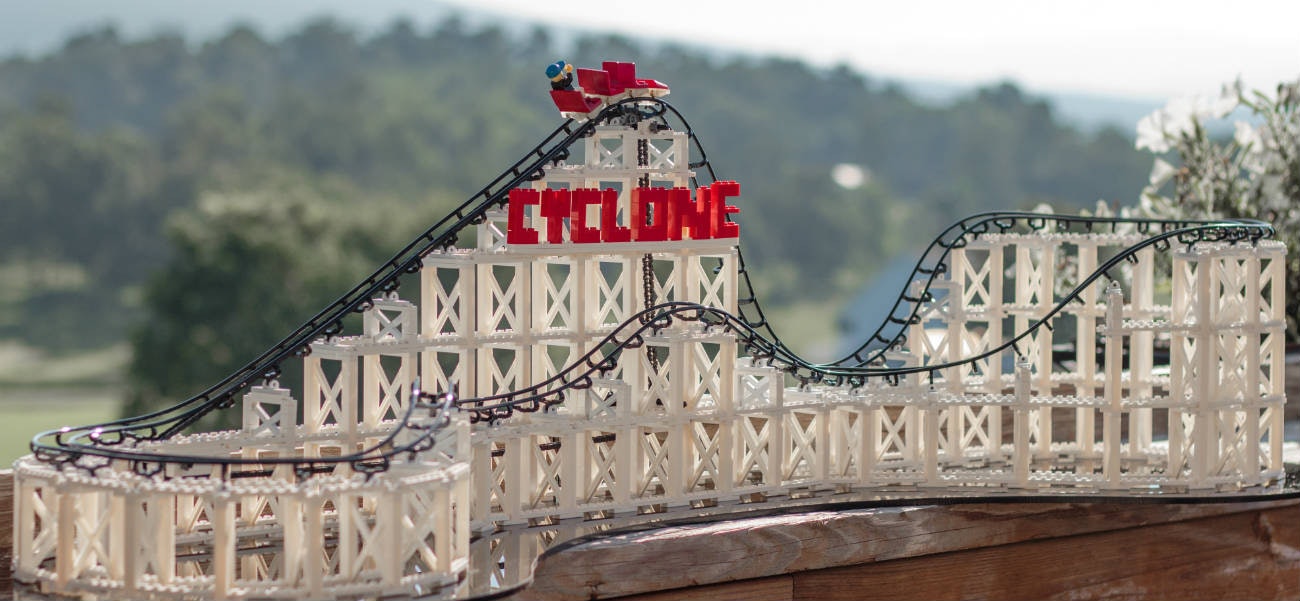 CoasterDynamix Cyclone Is A LEGO Compatible Scale Model Roller Coaster