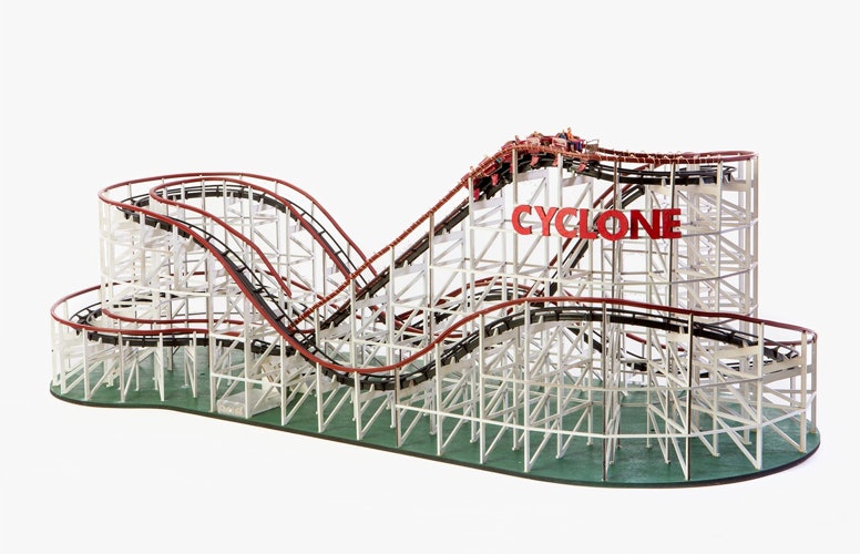 CoasterDynamix Cyclone Is A LEGO Compatible Scale Model Roller Coaster