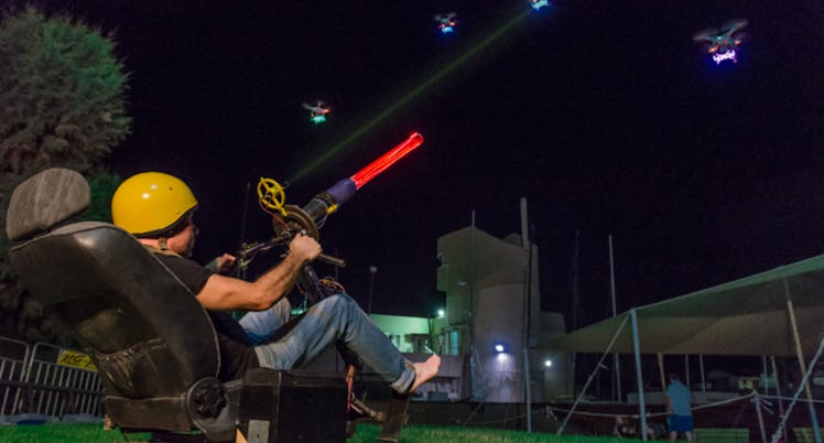 Real Life Space Invaders Game