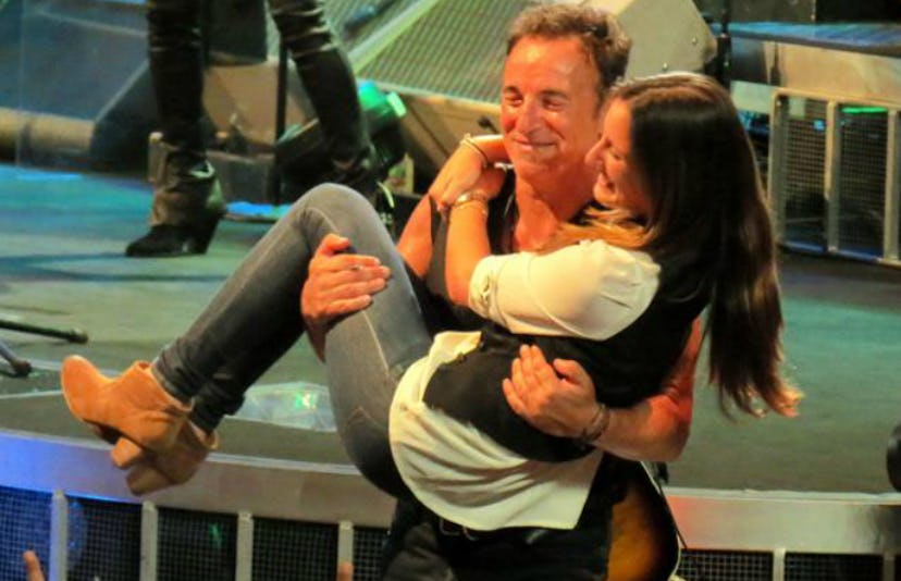 Bruce Springsteen In Concert With Daughter Jessica