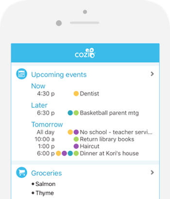 Cozi Chore App for Kids and Families