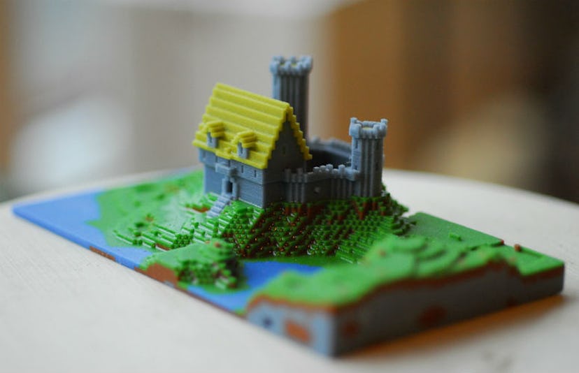 3D Printed Minecraft Castle
