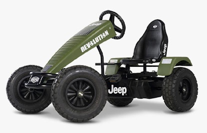Green kid-sized Jeep BFR-3 Revolution go-kart