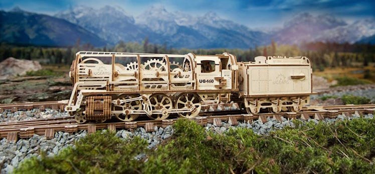 Ugears wooden model trains