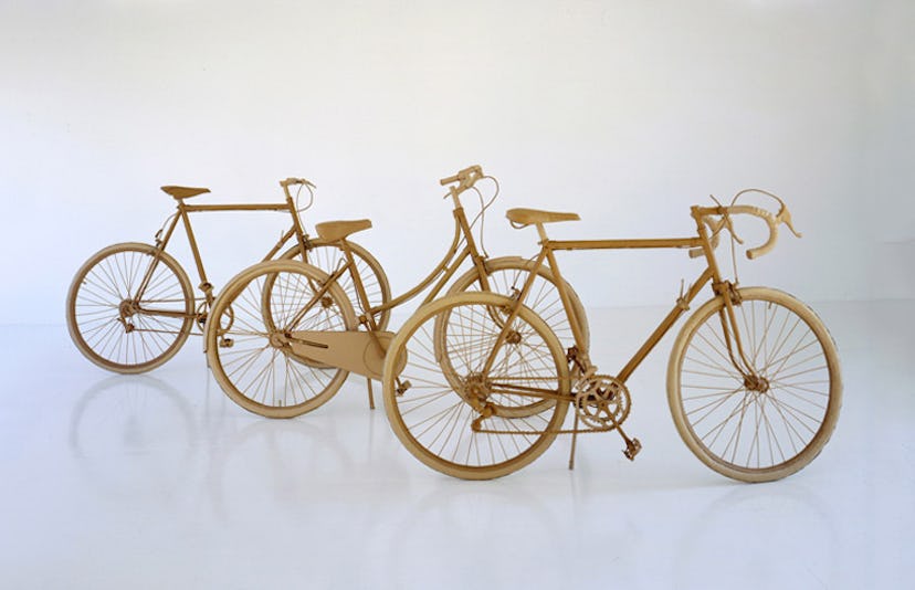 chris gilmour bikes cardboard sculpture