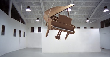 chris gilmour piano carboard sculpture