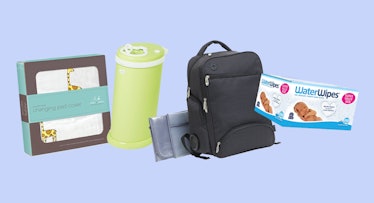 Supplies to build the best diaper changing station for a baby