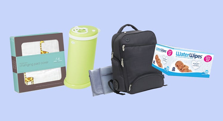 Supplies to build the best diaper changing station for a baby