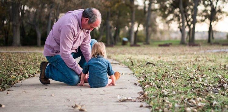 toddler falls in park