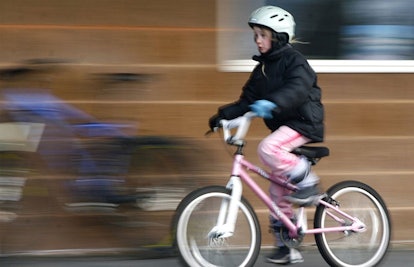 girl riding bike -- kids toys