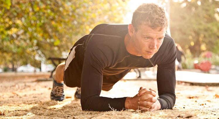 man working out