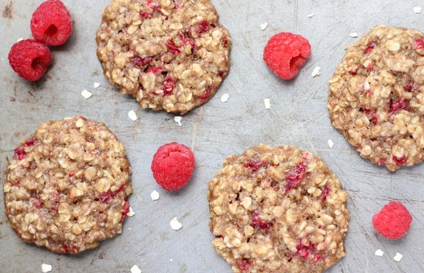 raspberry oatmeal cookies