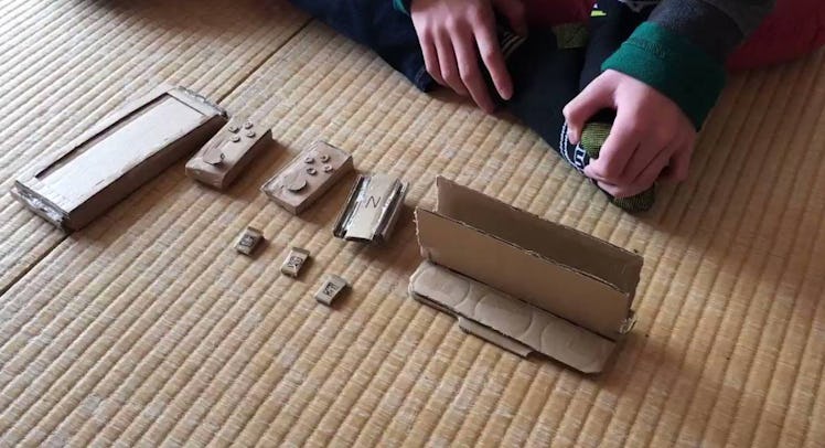 cardboard nintendo switch