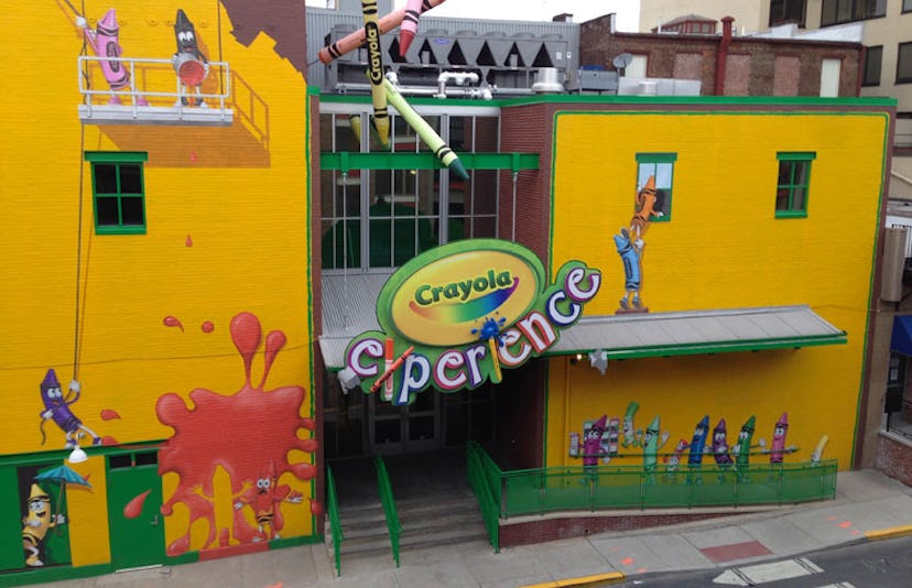 The entrance to the Crayola Experience in Easton