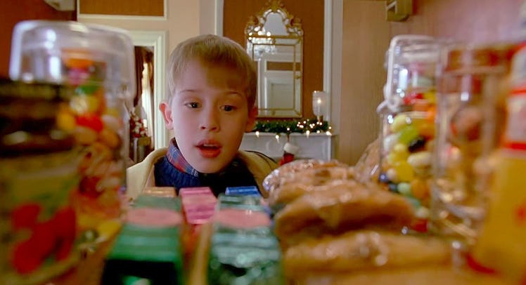 home alone snack foods scene
