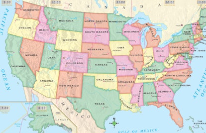univesal beginner US map