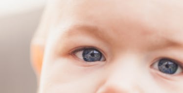 baby eyes closeup