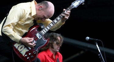 Chris Ballew with a guitar during a Presidents of the United States concert
