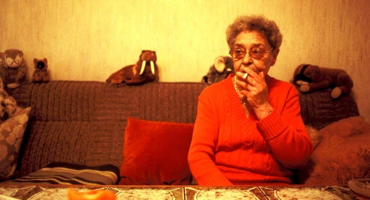 smoking granny