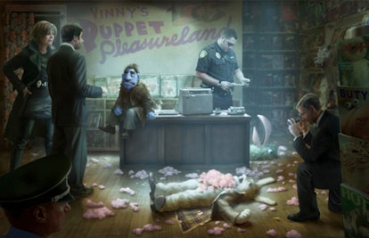 concept art from the happytime murders