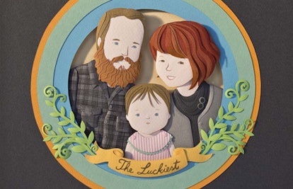 Paper Cut Family Portrait