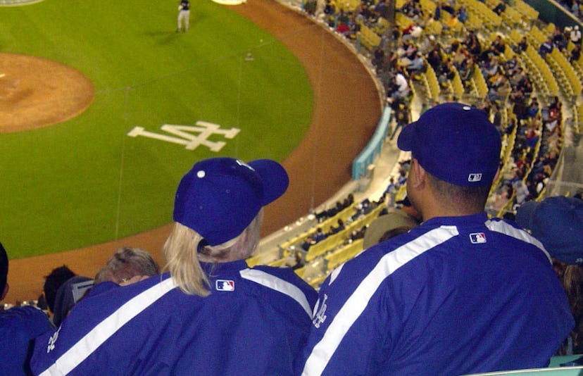 couple at ball game