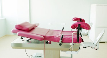 empty gynecological bed
