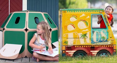 Flat-Pack Cardboard Playhouses for kids