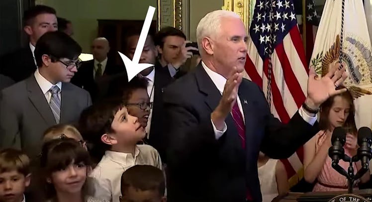 mike pence apology kid
