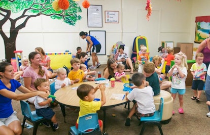 Parents and children together in Pre-K