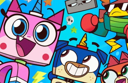 Unkitty and other characters from her new animated show