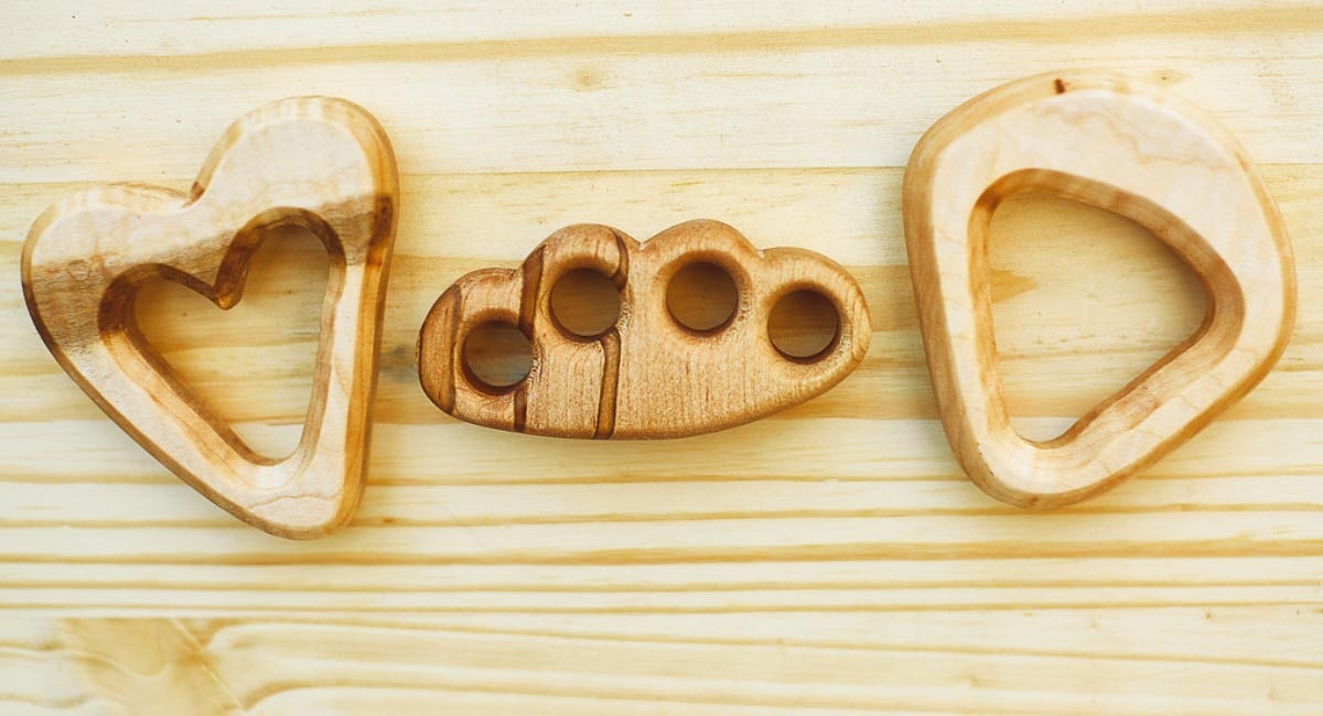 Tough Love Teethers Are Wooden Teethers That Look Like Brass Knuckles