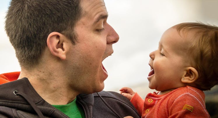 babytalking dad