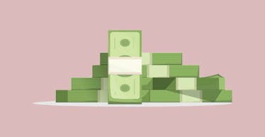 pile of money illustration