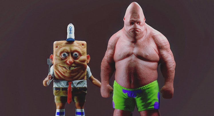 spongebob and patrick by 3d artist miguel vasquez