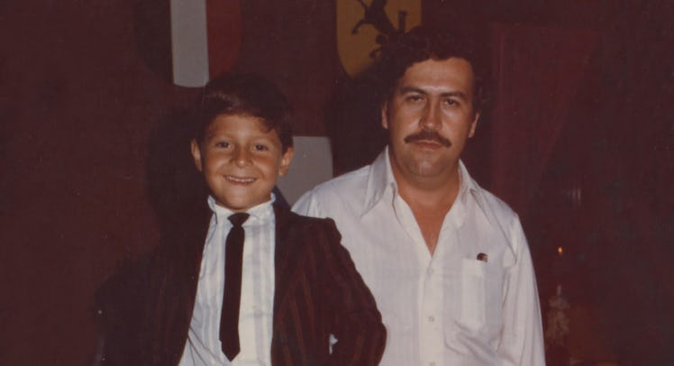 Pablo Escobar and son