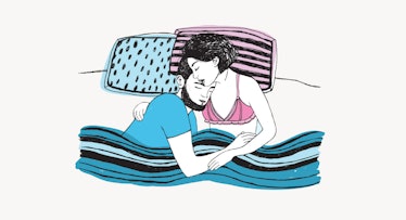 couple in bed illustration