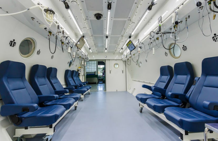 inside of hyperbaric chamber