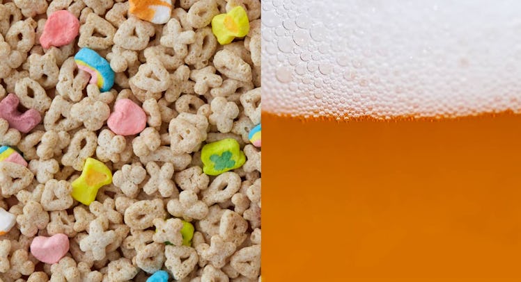 lucky charms and beer