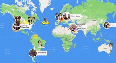 snap map snapchat feature