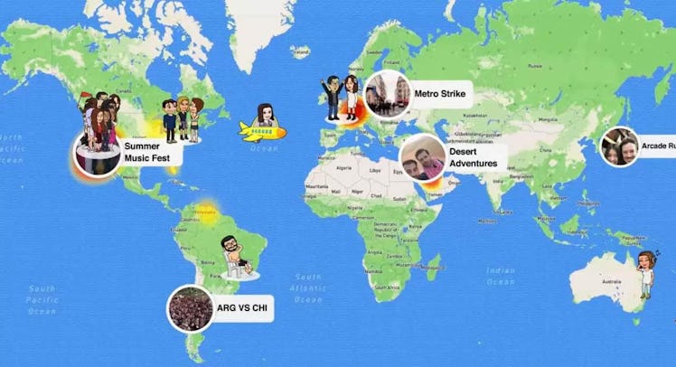 snap map snapchat feature