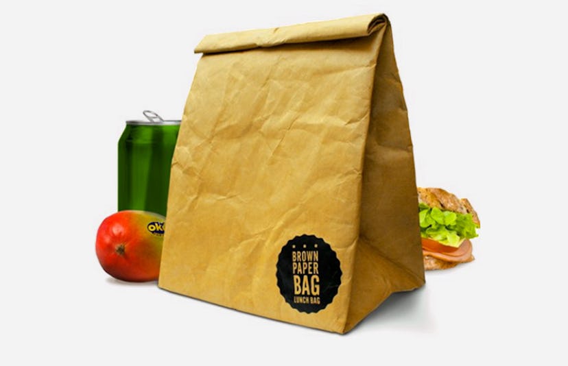 Brown Paper Bag Insulated Lunch Bag