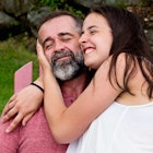 father daughter hug