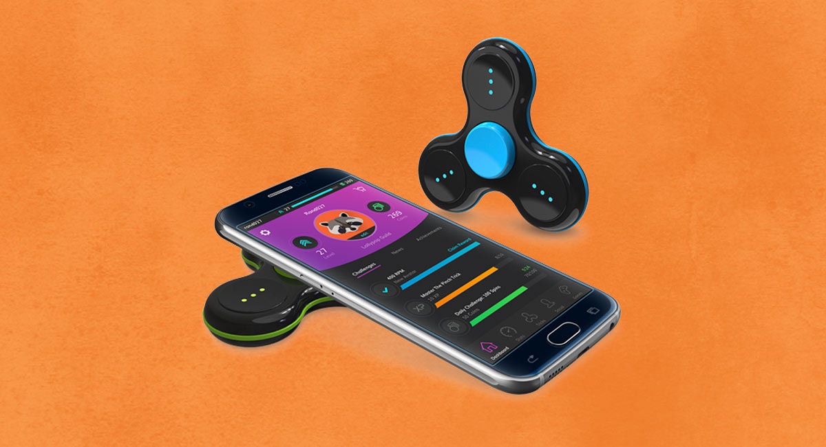 Fidgetly CTRL App-Enabled Motion Game Controller Black/Orange for sale online 