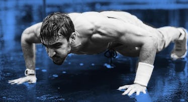 man doing pushup