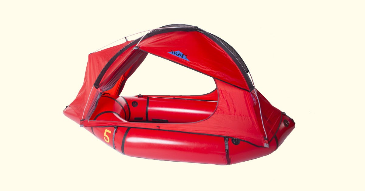 Traft Is a Lightweight Raft That Transforms Into a Tent