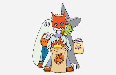 halloween candy illustration