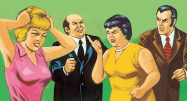 people arguing illustration